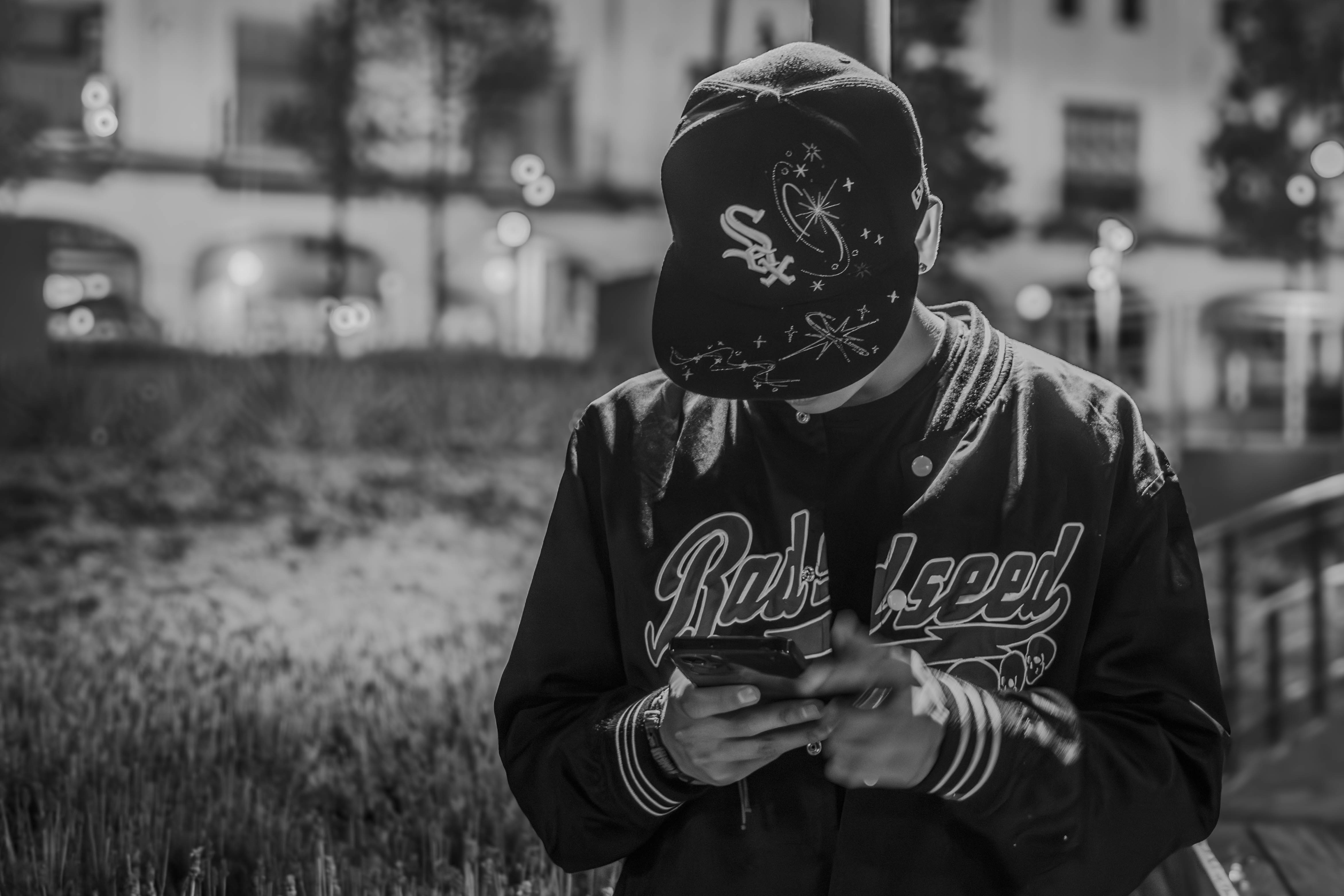 Astro en blanco y negro